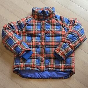 JW Anderson Multicolor Plaid Jacket with Blue Interior